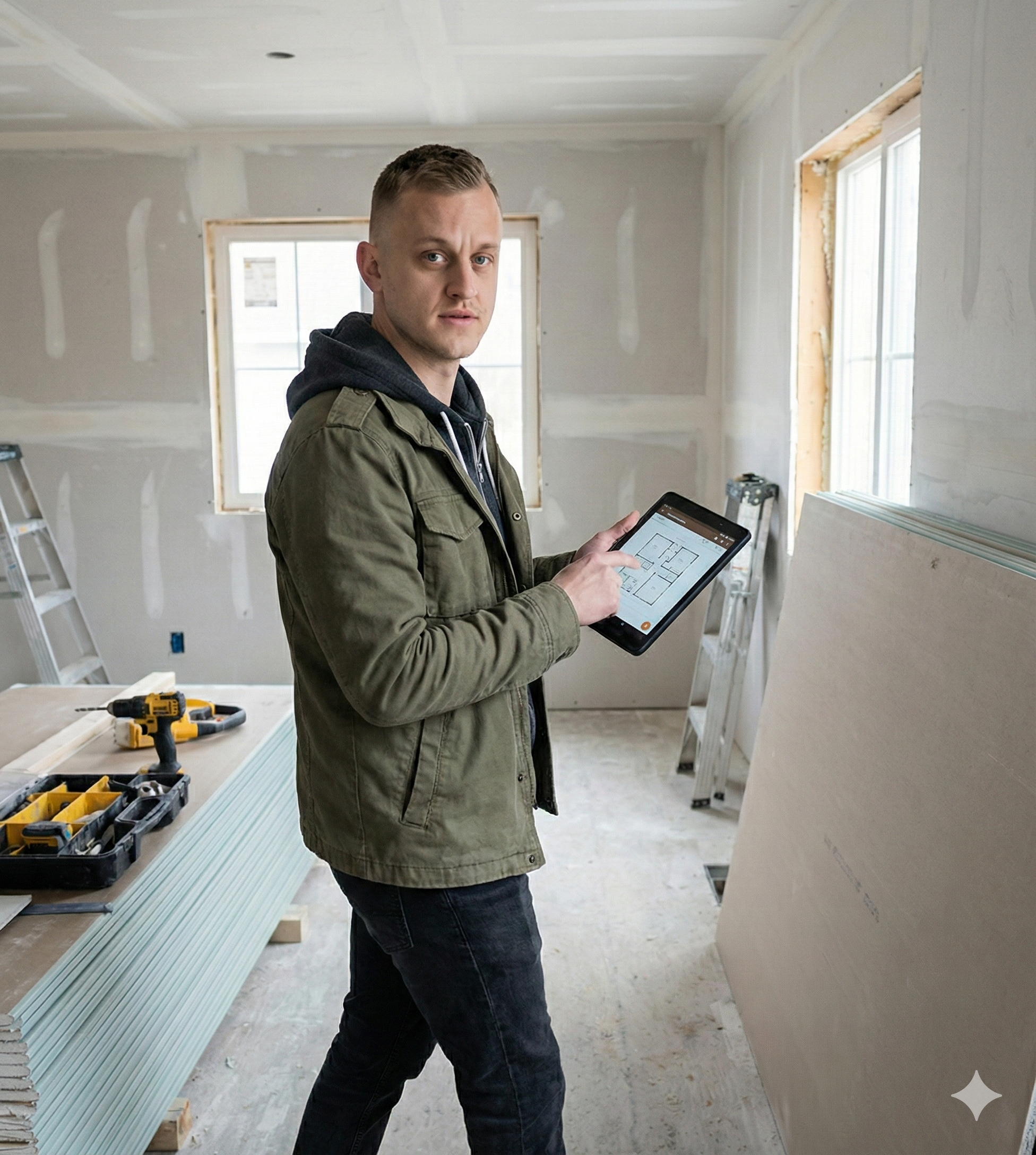 Forge & Frame General Contracting pre-construction site walkthrough in Central Kentucky